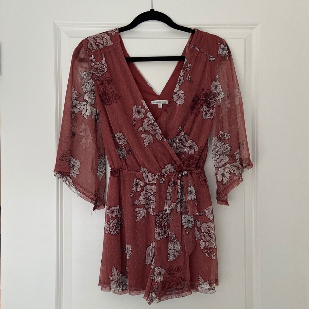 FLORAL ROMPER - Picture 3 of 4